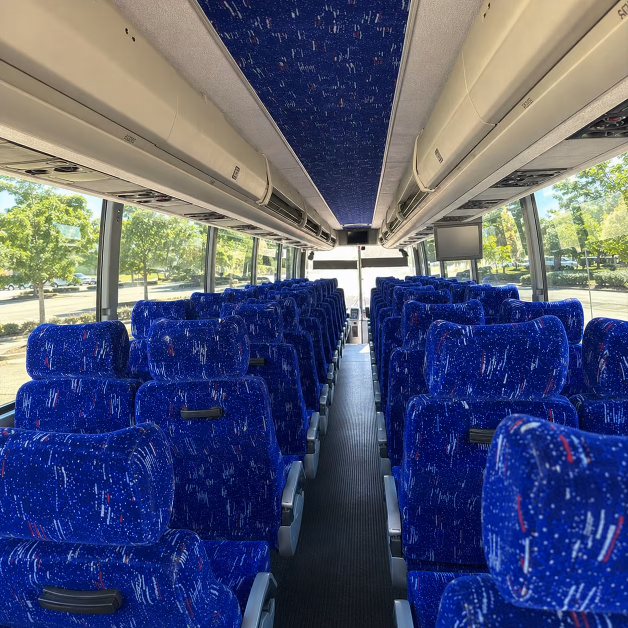 lansing charter bus interior