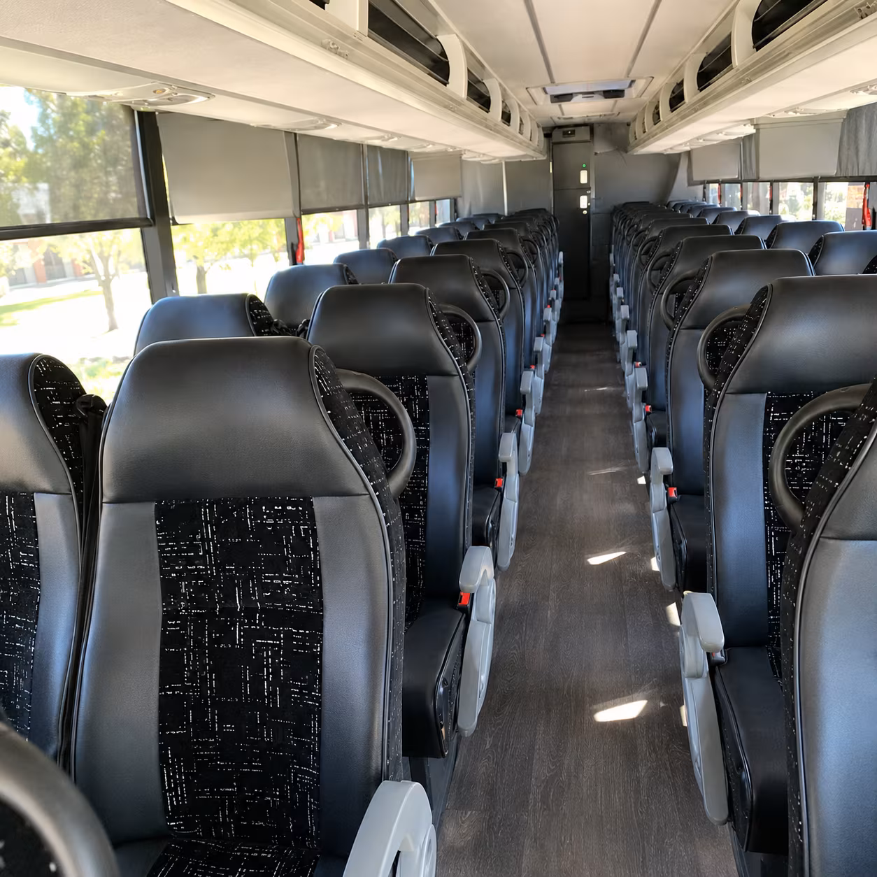 lansing charter bus rental inside